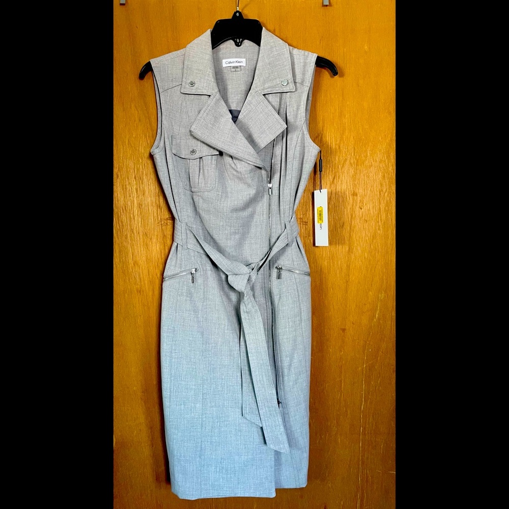 NWT Calvin Klein gray dress